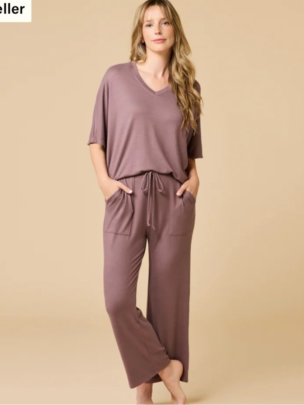 NWT Softies Dream Capri Set in Driftwood